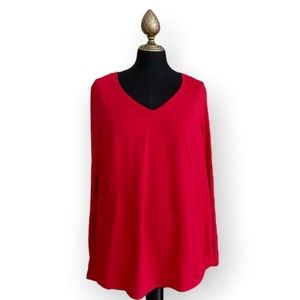 Livi Active Lane Bryant Top Athletic Lace Back Long Sleeve Size 10/12